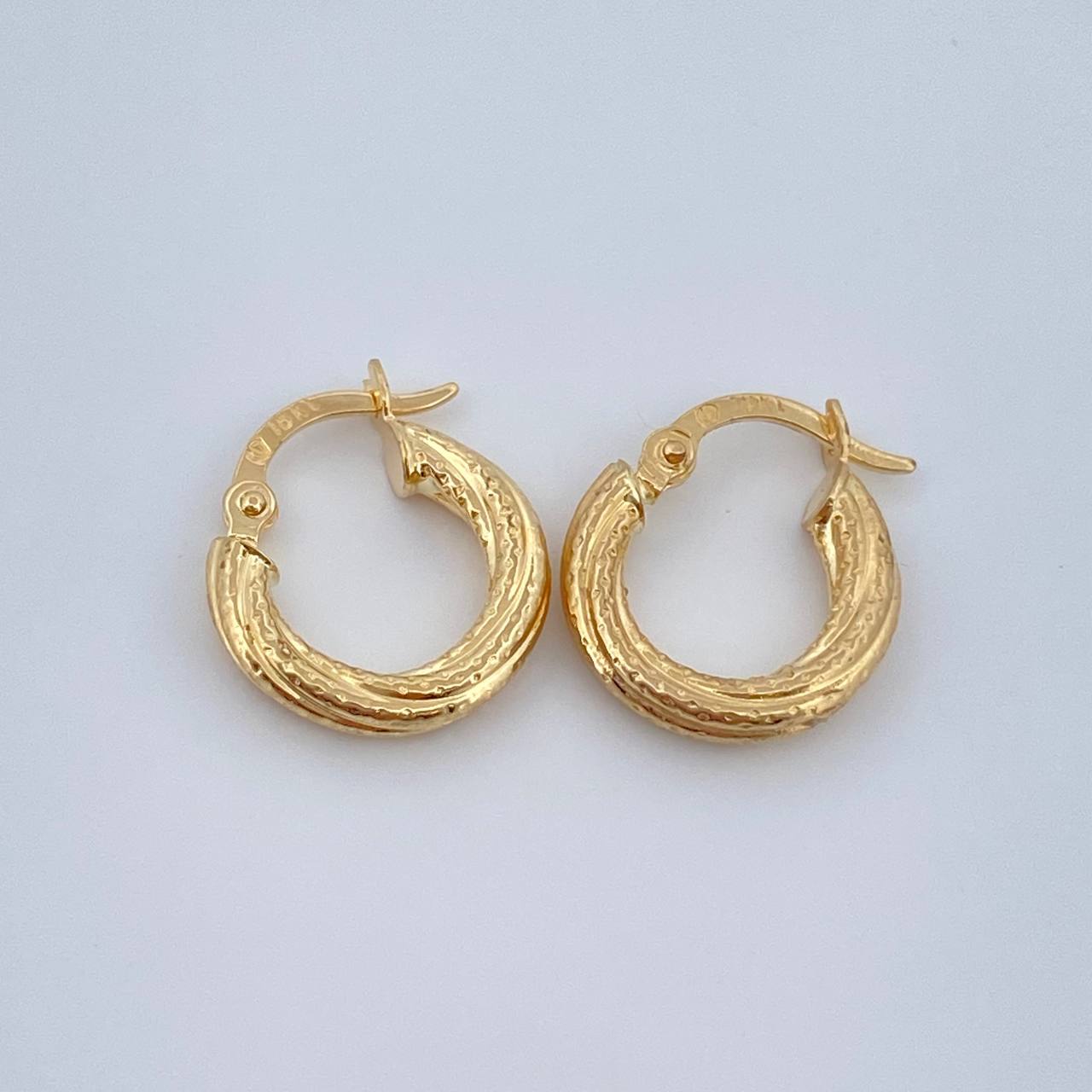 Lula Hoop Earrings 1.2gr / 1/2 in / 18K Gold