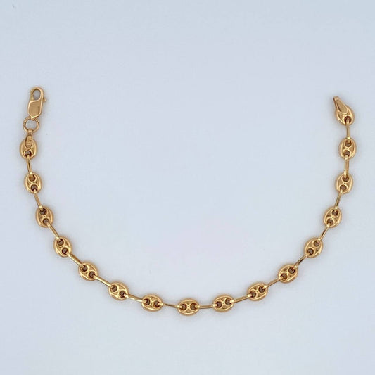 Pulso Bebé GC 2.15gr / 5 3/4 in / 4mm Oro Amarillo 18K $