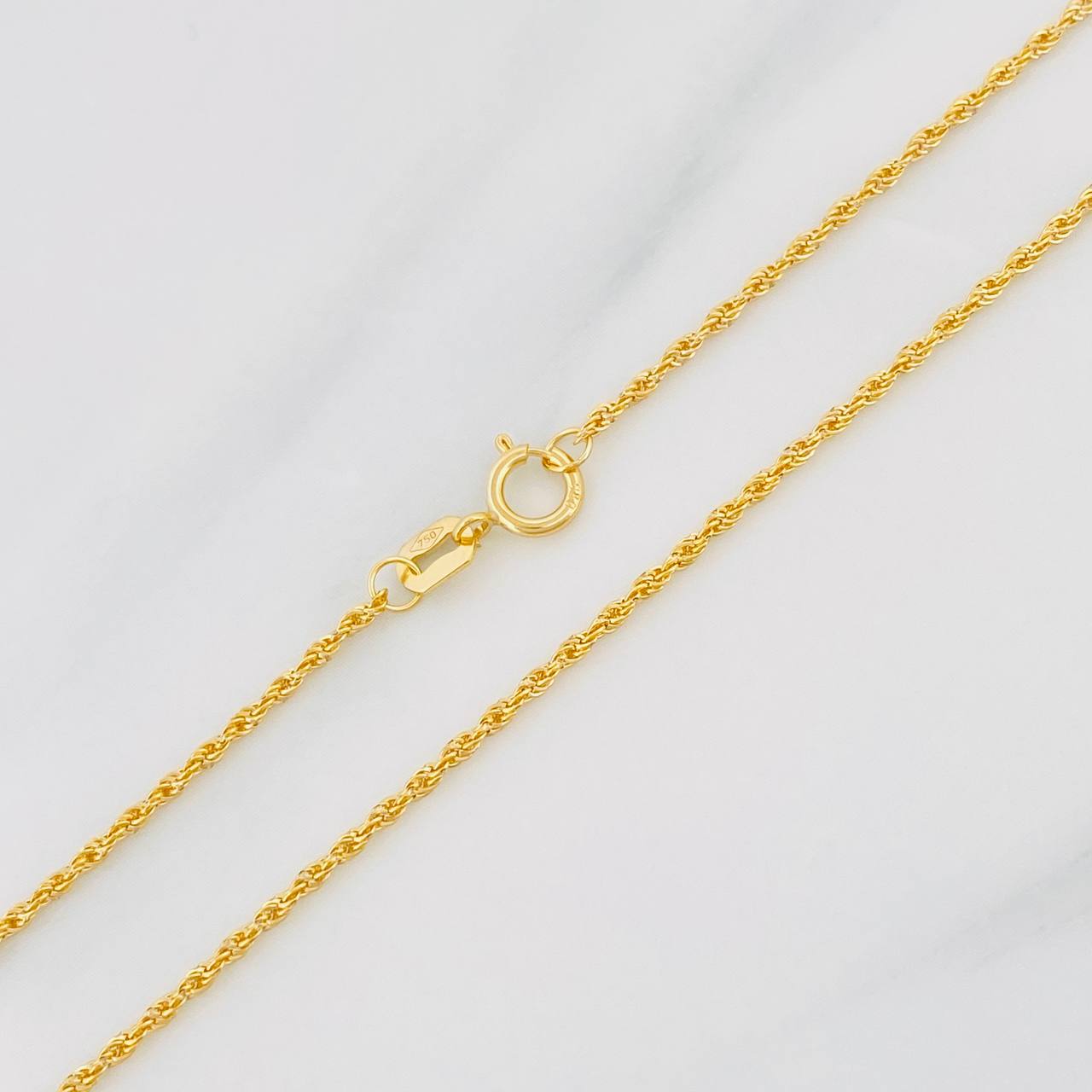 Cadena Lazo 1.05g / 24 in / 1.2mm Oro Amarillo 18K