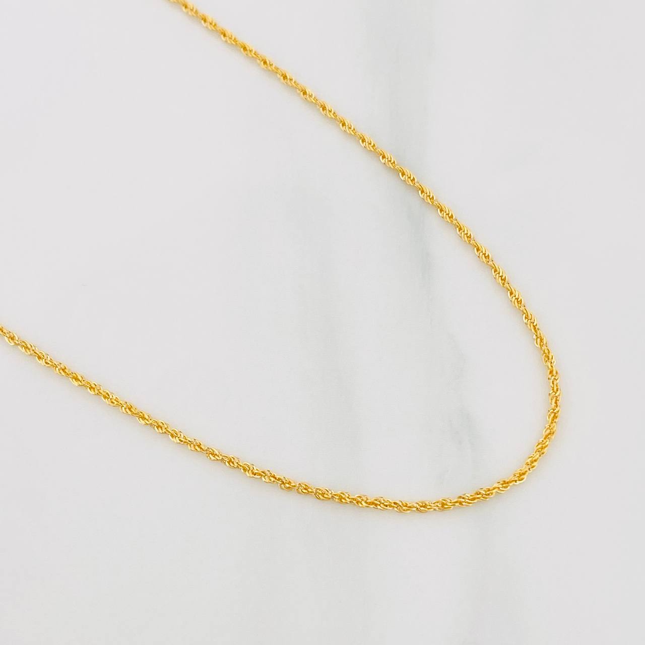 Cadena Lazo 1.05g / 24 in / 1.2mm Oro Amarillo 18K