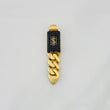 Dije Cubana Infinito 2.8g / 1 1/2 in Dos Oros Negro Amarillo 18K