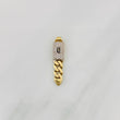 Cuban Infinity Pendant 1.55g / 1 1/4 in Two Yellow White Golds 18K
