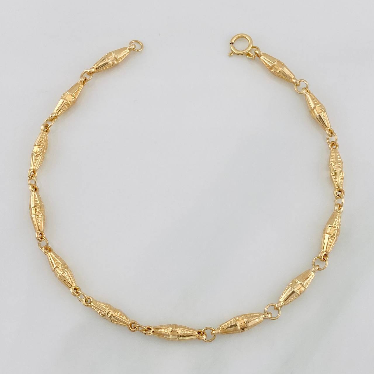 Pulso Rustica Dubai 3.25g / 8 1/4 in / 3.46mm Oro Amarillo 18K