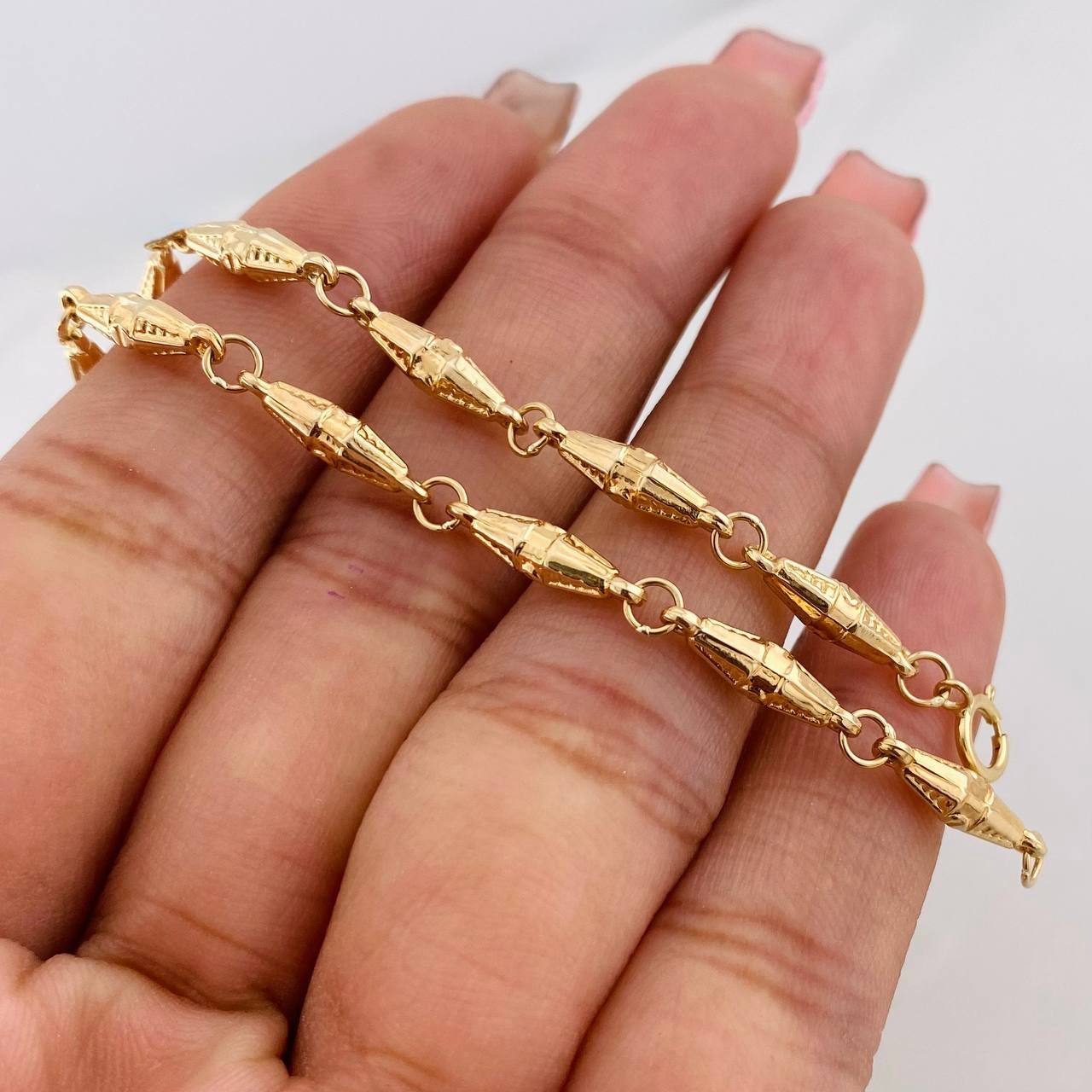 Pulso Rustica Dubai 3.25g / 8 1/4 in / 3.46mm Oro Amarillo 18K