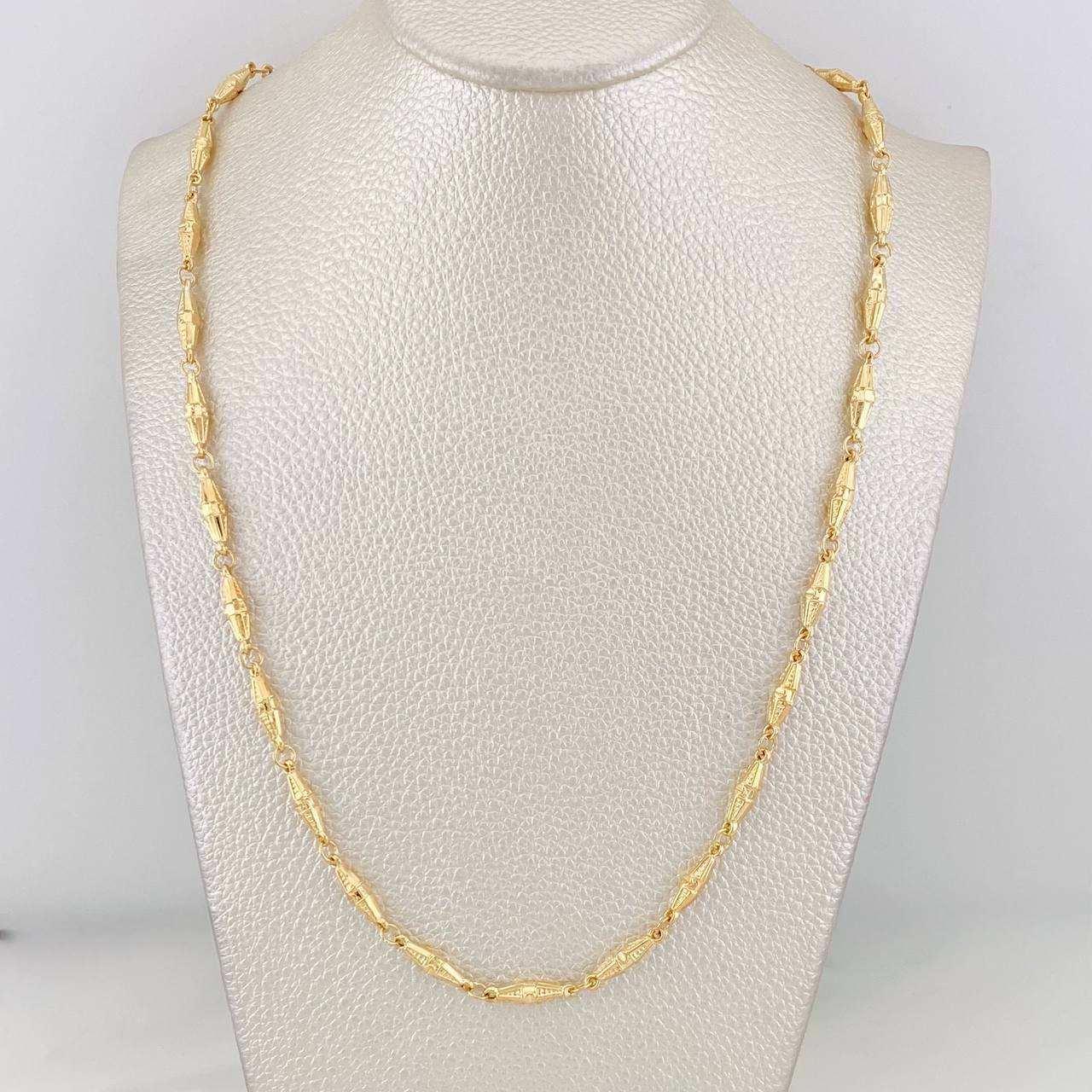 Rustic Dubai Chain 9.15g / 24 in / 3.55mm Yellow Gold 18K