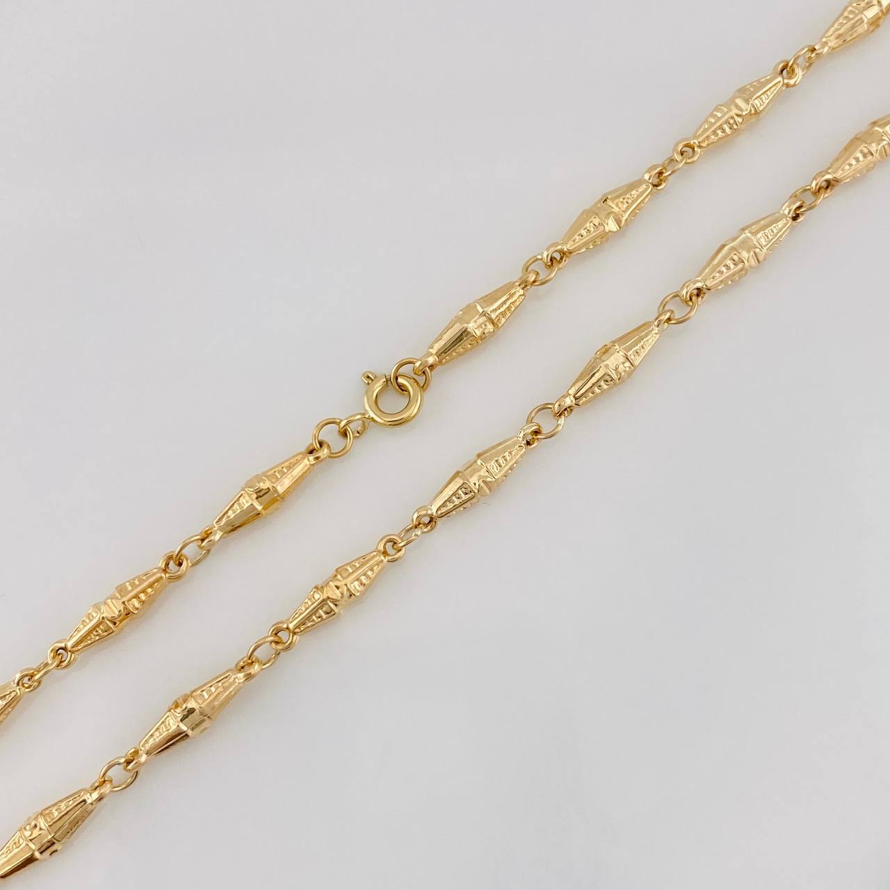 Rustic Dubai Chain 9.15g / 24 in / 3.55mm Yellow Gold 18K