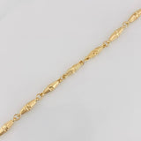 Rustic Dubai Anklet 4.05g / 10 1/4 in / 3.75mm Yellow Gold 18K