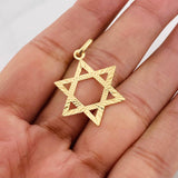 Star of David Pendant 1.55g / 3/4 in Yellow Gold 18K