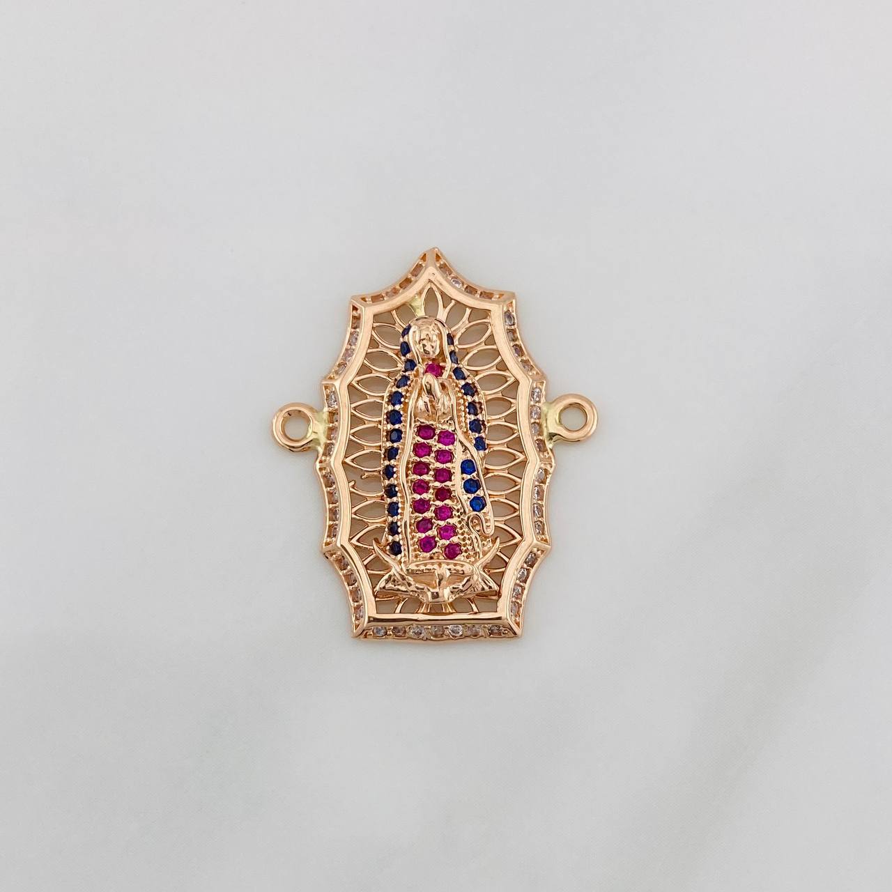 Herraje Virgen de Guadalupe 4g / 3/4 in Oro Rosa 18K