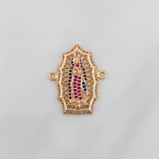 Herraje Virgen de Guadalupe 4g / 3/4 in Oro Rosa 18K