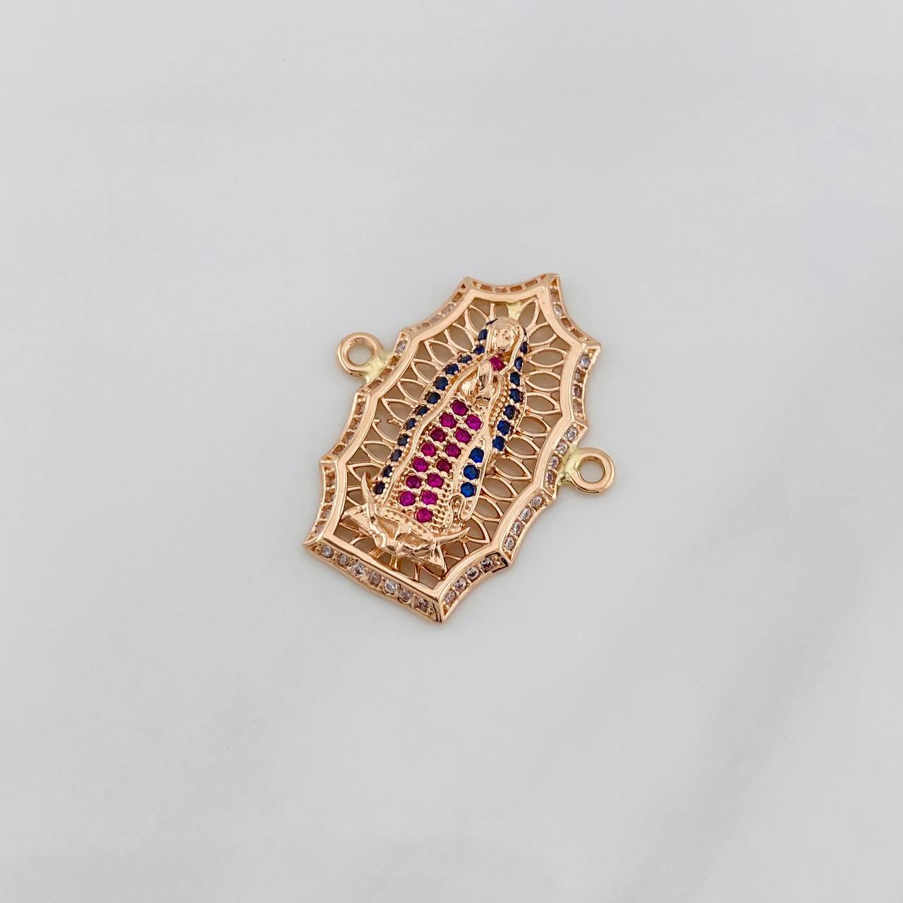Herraje Virgen de Guadalupe 4g / 3/4 in Oro Rosa 18K
