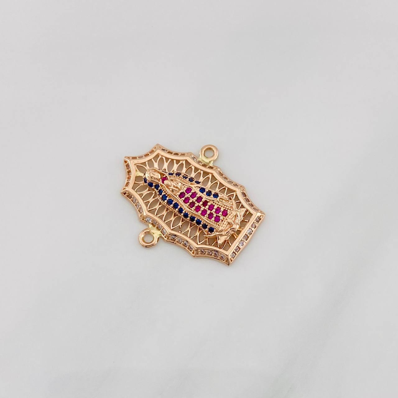 Herraje Virgen de Guadalupe 4g / 3/4 in Oro Rosa 18K