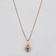 Set Cadena Veneciana + Dije Corazon / 1.55g / 18 in Oro Rosa 18K