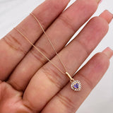 Set Cadena Veneciana + Dije Corazon / 1.54g / 18 in Oro Rosa 18K