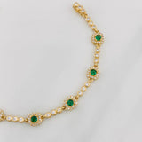 Bracelet Halo Tennis 9.5g / 7 in / 2.63mm Yellow Gold 18K