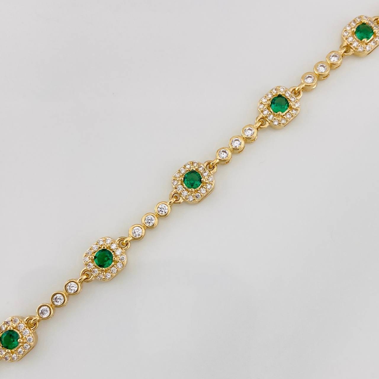 Bracelet Halo Tennis 9.5g / 7 in / 2.63mm Yellow Gold 18K