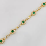 Bracelet Halo Tennis 9.5g / 7 in / 2.63mm Yellow Gold 18K
