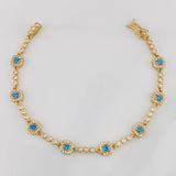 Bracelet Halo Tennis 9.85g / 7 in / 2.7mm Yellow Gold 18K