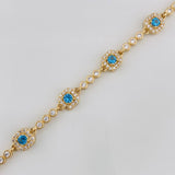 Bracelet Halo Tennis 9.85g / 7 in / 2.7mm Yellow Gold 18K
