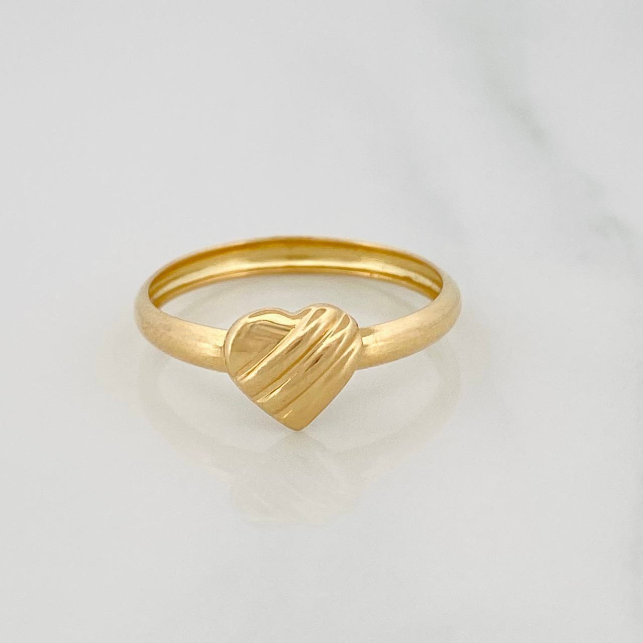 Heart Ring 1g / T8 1/4 Yellow Gold 18K