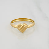 Heart Ring 1g / T8 1/4 Yellow Gold 18K