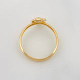 Anillo Corazon 0.9g / T7 1/2 Oro Amarillo 18K