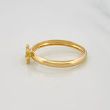 Cicla Ring 1.2g / T7 3/4 Yellow Gold 18K