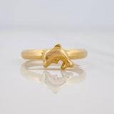 Dolphin Ring 0.9g / T5 3/4 Yellow Gold 18K