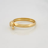 Dolphin Ring 0.9g / T5 3/4 Yellow Gold 18K