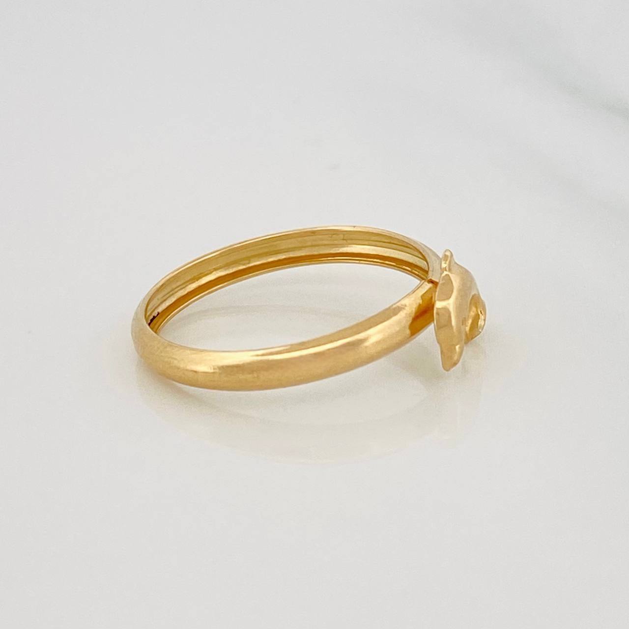 Dolphin Ring 0.9g / T5 3/4 Yellow Gold 18K