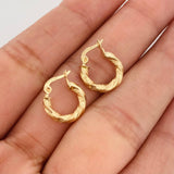 Candongas Mary 1.15g / 1/2 in Oro Amarillo 18K