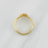 Dolphin Ring 0.9g / T5 3/4 Yellow Gold 18K