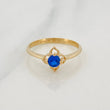 Flower Ring 1.85g / T7 Yellow Gold 18K