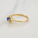 Flower Ring 1.85g / T7 Yellow Gold 18K