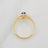 Flower Ring 1.85g / T7 Yellow Gold 18K