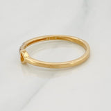 Anillo Corazon 1.45g / T6 1/2 Oro Amarillo / Oro Blanco 18K