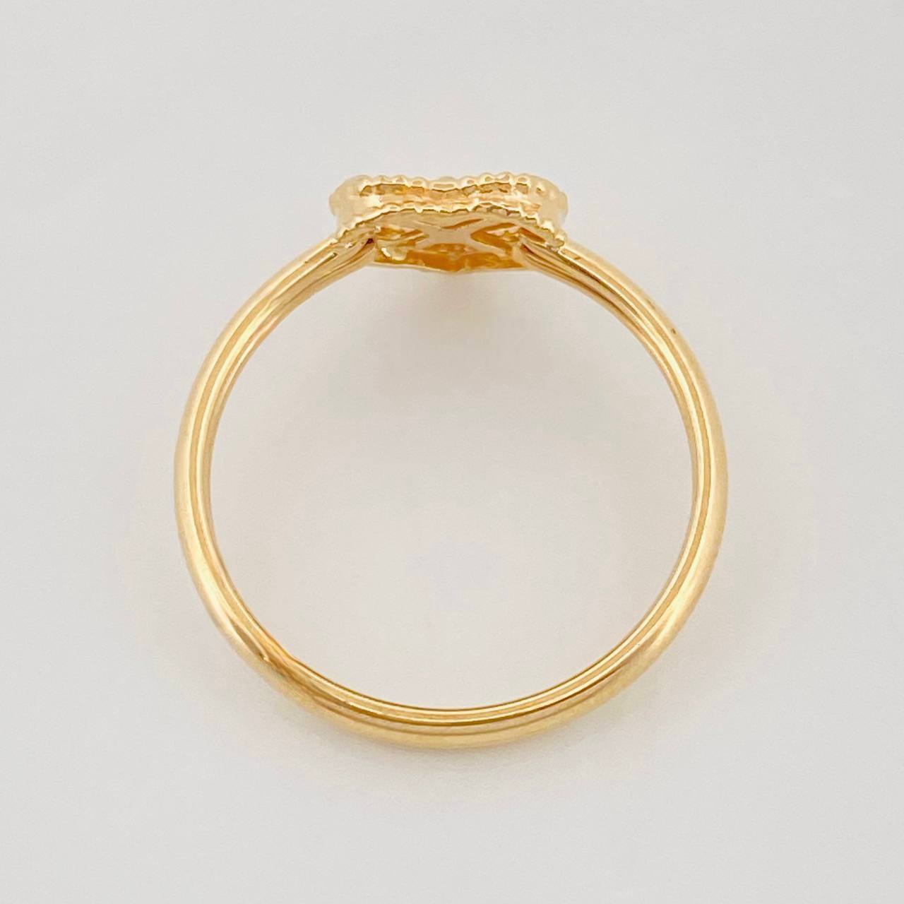 Anillo Corazon Diamantado 1.05g / T5 3/4 Oro Amarillo 18K
