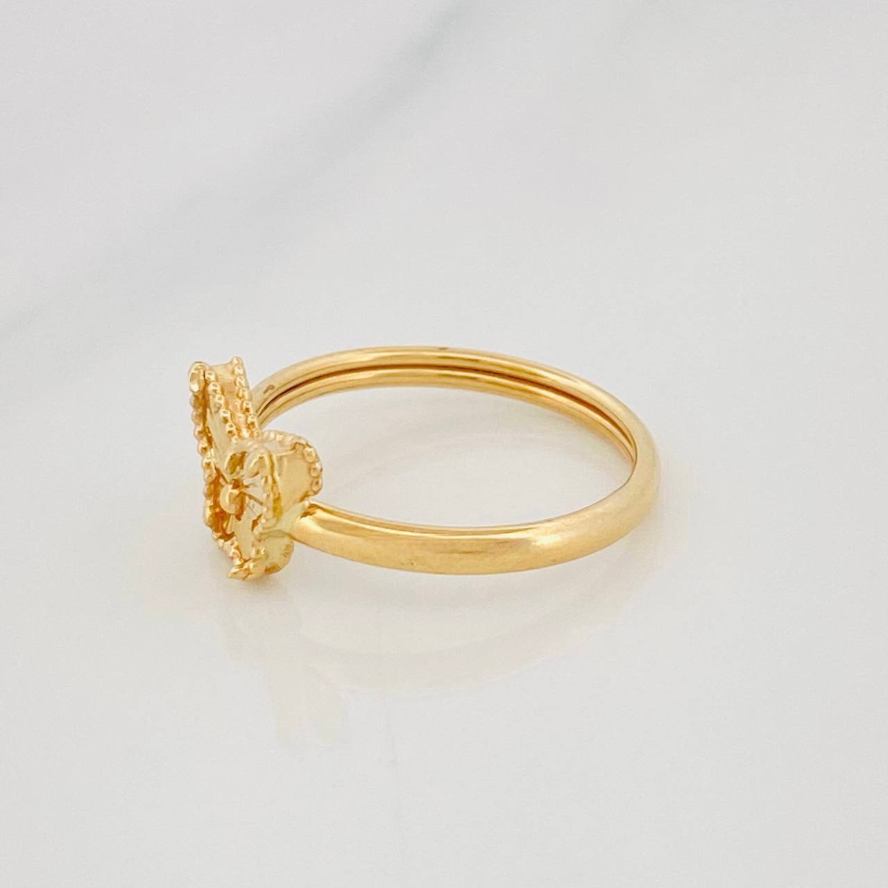 Anillo Mariposa Diamantada 1.05g / T5 1/4 Oro Amarillo 18K