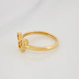Anillo Mariposa Diamantada 1.05g / T5 1/4 Oro Amarillo 18K