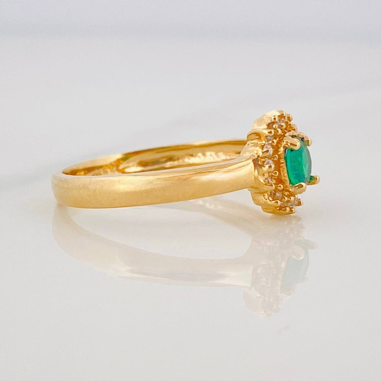 Anillo Halo 2.35g / T6 Oro Amarillo 18K