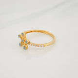 Flower Ring 1.35g / T6 18K Yellow Gold