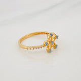 Flower Ring 1.35g / T6 18K Yellow Gold