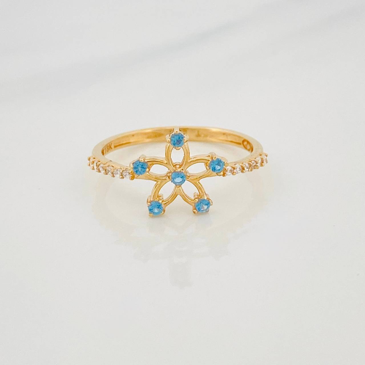 Flower Ring 1.35g / T6 18K Yellow Gold