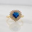 Anillo Corazon Tupido 2.85g / T6 Oro Amarillo 18K