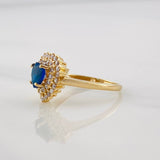 Anillo Corazon Tupido 2.85g / T6 Oro Amarillo 18K