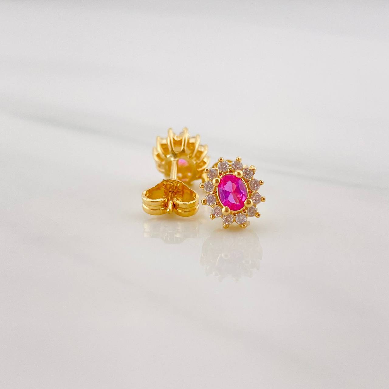 Topos Flor 2.3g / in / 7.26mm Oro Amarillo 18K