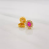 Topos Flor 2.3g / in / 7.26mm Oro Amarillo 18K