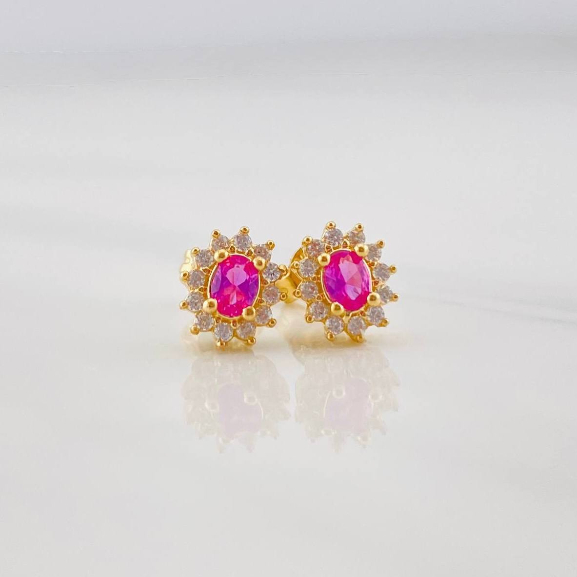 Topos Flor 2.3g / in / 7.26mm Oro Amarillo 18K
