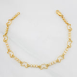 Halo Butterfly Bracelet 5.7g / 7 1/2 in / 2.71mm Yellow Gold 18K