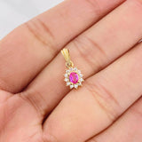 Dije Flor 1.25g / 1/2 in Dos Oros Amarillo Blanco 18K